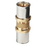 Raccord droit  presser multi - pinces giacomini 26x26 / 3 rm102y009