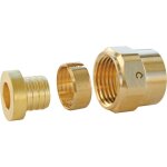 Raccord droit � visser pour tube per �12 - ecrou - tournant f12 / 17 par lot de 5