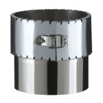 Poujoulat ? raccord m�le flexible 200 mm inox ? pour syst�mes de chauffage ? r�sistant aux combustibles ...