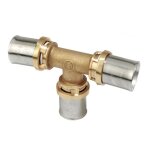 Raccord giacomini en t  presser multi - pinces 20x20x20 / 2 rm150y007