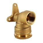 Raccord laiton - applique murale laiton pour tube pe �25 - 3 / 4''