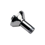 Blanc habitat - raccord laiton chrome excentre 12, 5 - double male 15 / 21 - 20 / 27