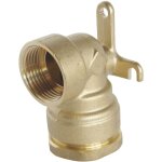 Raccord laiton coud� applique murale sumo pour tube pe �25 mm - femelle 1 / 2