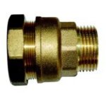 Raccord laiton m�le 15x21 boutt� sem20 tuyau �20 or