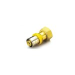 Raccord multicouche  gaz droit avec joint pivotant et plat
