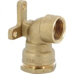 Applique murale coud� femelle 1 / 2  (15 / 21) deca laiton tube pe �20 - sferaco