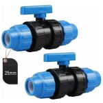 Raccord pp pour tube pe 25mm, plastique raccord pe droite connecteur en pp pour tuyau d'eau connecteur ...
