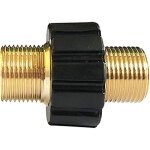 Raccord rapide de tuyau, adaptateur pour nettoyeur haute pression � double m�le m22 x 1, 5 compatible ...