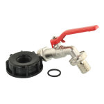 Raccord s60x6 avec vanne pour cuve ibc Raccord s60x6 avec vanne pour cuve ibc
