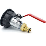 Raccord s60x6 avec robinet en laiton  boisseau sphrique sortie raccord rapide gardena