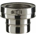 Poujoulat ? raccord double paroi therminox tz 130 mm ? r�duction conique 130tz 140 cd ? pour conduits ...