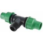 Raccord tuyau 16mm 2 t�tes + 1 sortie m�le