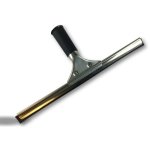 Raclette lave vitre inoxydable 25 - 35 - 45 cm lame caoutchouc amovible - a l'unit - largeur 35 cm