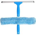 Raclette � vitre professionnelle avec brosse microfibre, largeur 30 cm