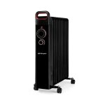 Radiateur � bain d'huile 2500w chauffage �lectrique 11 �l�ments orbegozo run2500. thermostat r�glable, ...