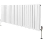 Radiateur à colonne ovale 600 x 1440mm & robinet thermostatique chromé, chauffage moderne horizontal ... Radiateur à colonne ovale 600 x 1440mm & robinet thermostatique chromé, chauffage moderne horizontal ...