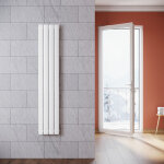 Radiateur eau chaude en acier conception murale vertical tube plat radiateur chauffage central 1600x311mm ...