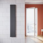 Radiateur eau chaude en acier conception murale vertical tube plat radiateur chauffage central 1800x311mm ...