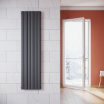 Radiateur eau chaude en acier conception murale vertical tube plat radiateur chauffage central 1800x465mm ...
