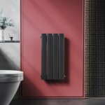 Radiateur eau chaude en acier conception murale vertical tube plat radiateur chauffage central 600x311mm ...
