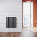 Radiateur eau chaude en acier conception murale vertical tube plat radiateur chauffage central 630x619mm ... Radiateur eau chaude en acier conception murale vertical tube plat radiateur chauffage central 630x619mm ...