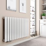 Emke - radiateur eau chaude en acier mural blanc 63x100cm 730w simple couche