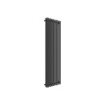 Matisre - radiateur eau chaude noir de 1800mm de haut et 490mm de large - 1550 watt - tun1800 / 490vwdsxn ...