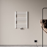 Radiateur eau chaude vertical blanc acier classique basse tmperature chauffage central h. 80 x l. 60 ...