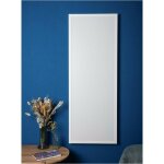 Radiateur electrique 600w surface verre sérigraphié blanc (sans régulation) 1216x412x45mm encadrement ... Radiateur electrique 600w surface verre sérigraphié blanc (sans régulation) 1216x412x45mm encadrement ...