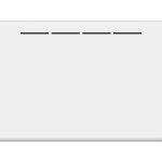 Radiateur lectrique fixe  inertie sche cramique 1000w bestherm atlas horizontal blanc