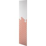 Radiateur lectrique hexagone - coloris terracota - 800 watts - 180 x 40 cm vertical