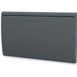 Carrera ? radiateur � inertie c�ramique gris anthracite 1500w ? format horizontal 45x75cm ? thermostat ...