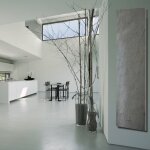 U - tile - radiateur lectrique pierre naturelle - coloris ardoise - 800 watts - 180 x 40 cm vertical ...
