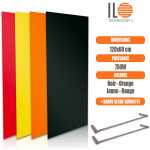 Radiateur lectrique plat panneau rayonnant en verre 120x60cm 750w convertible en sche serviette couleur ...