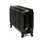 Radiateur fonte noir sur pieds - hauteur 470mm - longueur 360mm - 177 watt - 4 lments - oxf470 / 360fb3 ...