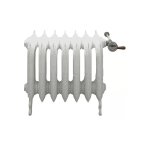 Radiateur fonte sur pieds - hauteur 470mm - longueur 360mm - 177 watt - epaisseur 225mm - contenance ...