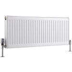 Hudson reed - radiateur horizontal � panneaux ? blanc ? type 21 ? 40 x 100cm ? eco