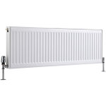 Hudson reed - radiateur horizontal � panneaux ? blanc ? type 21 ? 40 x 120cm ? eco