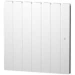 Radiateur � inertie fonte noirot font�a horizontal 1000w blanc connectable