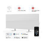 Radiateur intelligent aeno premium eco gh1s: 700w, type de chauffage infrarouge + convection, verre tremp, ...