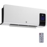 Radiateur mural soufflant 2000 w max. - chauffage cramique ptc - temprature rglable, timer, oscillation ...