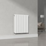 [neu. haus] - radiateur  panneaux double nore 809 w acier 60 x 60 cm blanc