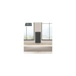 Radiateur panneau rayonnant vertical lcd aluminium gris anthracite 2000w