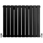 Monster - shop - radiateur plat mural 60 x 70 cm noir mat pour salle de bain, cuisine, maison moderne ...