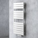 Radiateur de salle de bain s�che - serviette 120x50cm radiateur � eau chaude vertical blanc s�che - serviettes ...
