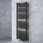 Radiateur de salle de bain sche - serviette 140x50cm tubulaire vertical chauffage lectrique gris - ...