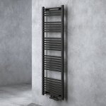 Radiateur de salle de bain sche - serviette 160x50cm tubulaire vertical chauffage lectrique gris - ...