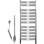 Ecd germany - radiateur de salle de bain tharr 500 x 950 mm chrom avec lment chauffant 600w panneau ...