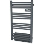 Radiateur sche - serviettes carrera lames plates 500w + soufflerie 1000w - gris anthracite