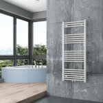 Bernstein - radiateur sche - serviettes design de salle de bain en laiton - blanc - r18w - connexion ...